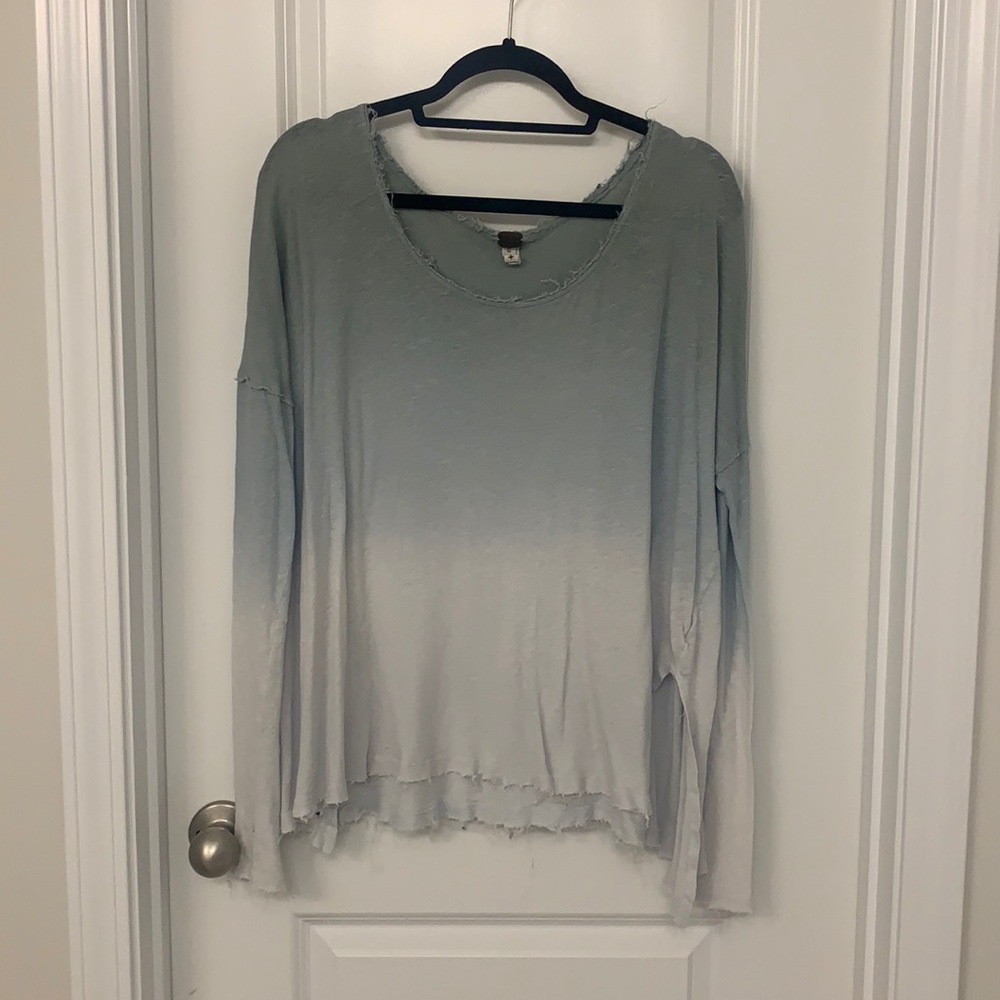 Free People Ombré Long Sleeve Top